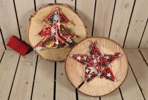 Baumscheibe Weihnachtsbaum/Stern