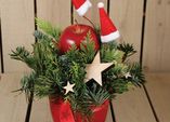 Weihnachtliches Apfelgesteck