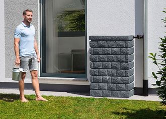 Rocky Junior Wandtank dark granite, 300-Liter-Gefäß