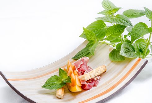 Rohschinken mit Melone