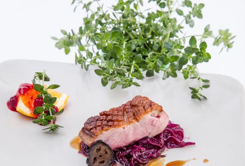 Entenbrust mit Orangenthymian