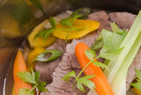Rindsuppe mit Liebstöckl